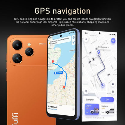 Fuffi Smart Unlock Phone 6.56 Inch Display, Dual Sim Nano Slot Android 10 GPS, 3Gb RAM + 32GB Storage, 2 Mp Camera, 3100Mah Battery