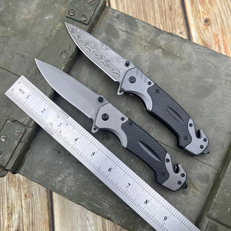 1 PCS Folding Knife, Mysterious Gift Box (Random Surprise Sent), Professionally Selected, Stainless Steel Knife, Multifunctional Outdoor Folding Knife, Limited Edition Halloween Version(May God Bless the Lucky Person with an Extra Knife or Whistle)