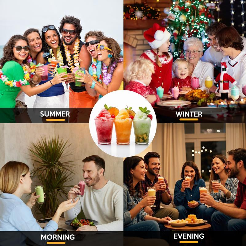 【Black Friday Deal】Smart Slushie Machine, No Ice Needed, 6 Preset Modes, LED Touchscreen, Auto Cleaning, Child Lock, Perfect for Smoothies, Cocktails & Milkshakes