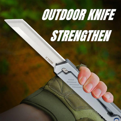 1 PCS Folding Knife, Mysterious Gift Box (Random Surprise Sent), Professionally Selected, Stainless Steel Knife, Multifunctional Outdoor Folding Knife, Limited Edition Halloween Version(May God Bless the Lucky Person with an Extra Knife or Whistle)