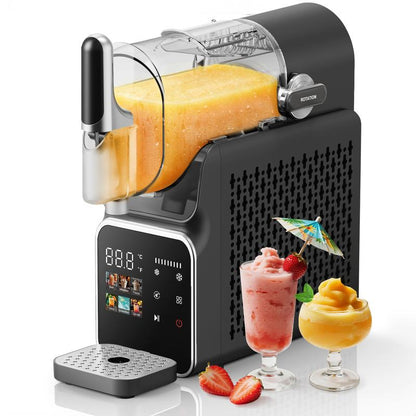 【Black Friday Deal】Smart Slushie Machine, No Ice Needed, 6 Preset Modes, LED Touchscreen, Auto Cleaning, Child Lock, Perfect for Smoothies, Cocktails & Milkshakes