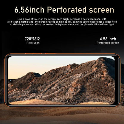 Fuffi Smart Unlock Phone 6.56 Inch Display, Dual Sim Nano Slot Android 10 GPS, 3Gb RAM + 32GB Storage, 2 Mp Camera, 3100Mah Battery